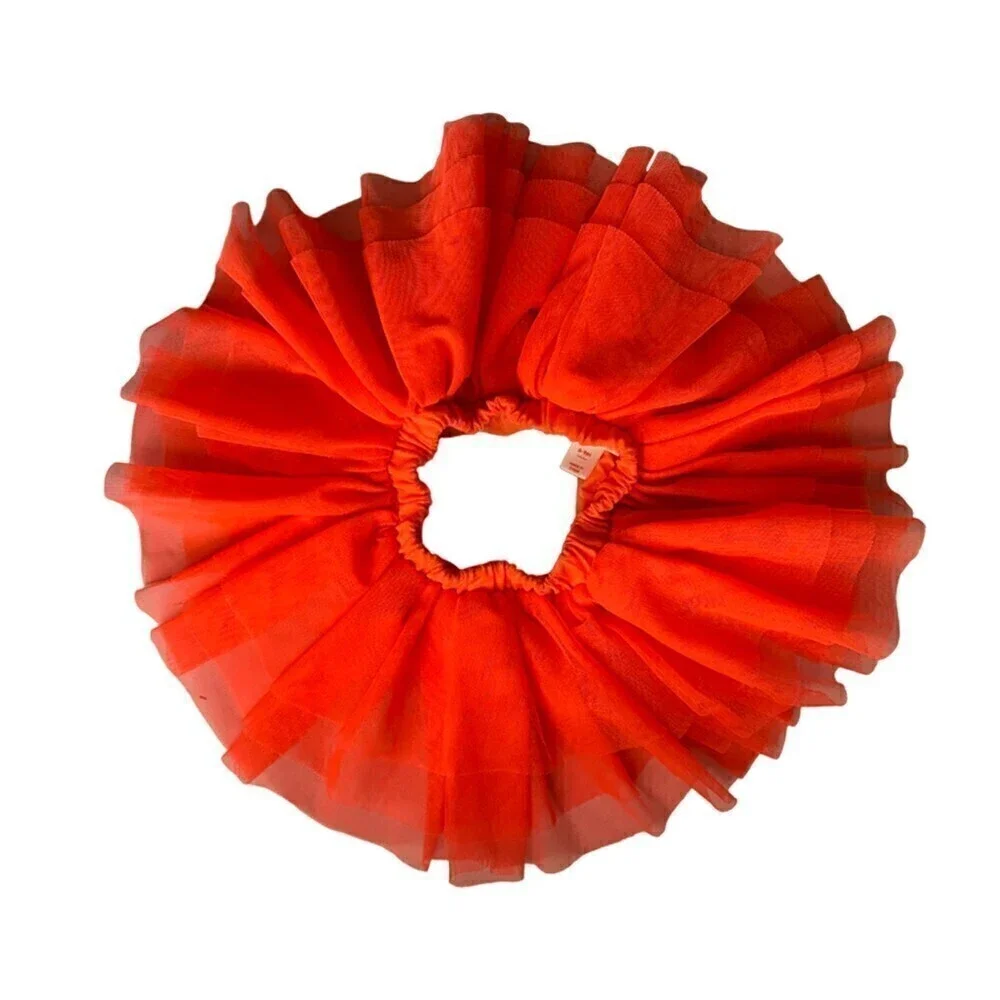 ❤️ Cat & Jack and Jane Shine Baby Orange and Black Tutu's Size 6-9 Months